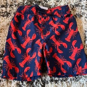 Lobster swim trunks